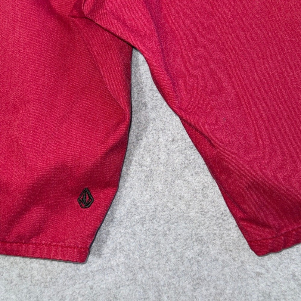 Volcom Vmonty Shorts Mens 38 Red Chino Skate A09313S2 - Picture 8 of 14